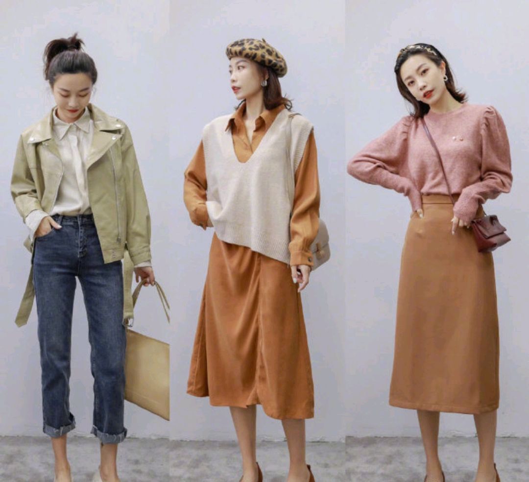 超显气质的秋季穿搭,简约精致的服装款式,呈现出清新淡雅的气质