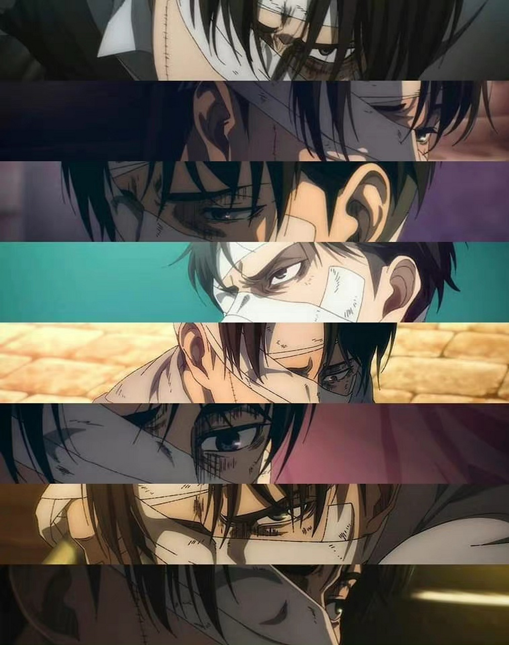 受伤的利威尔兵长[悲伤] #进击的巨人