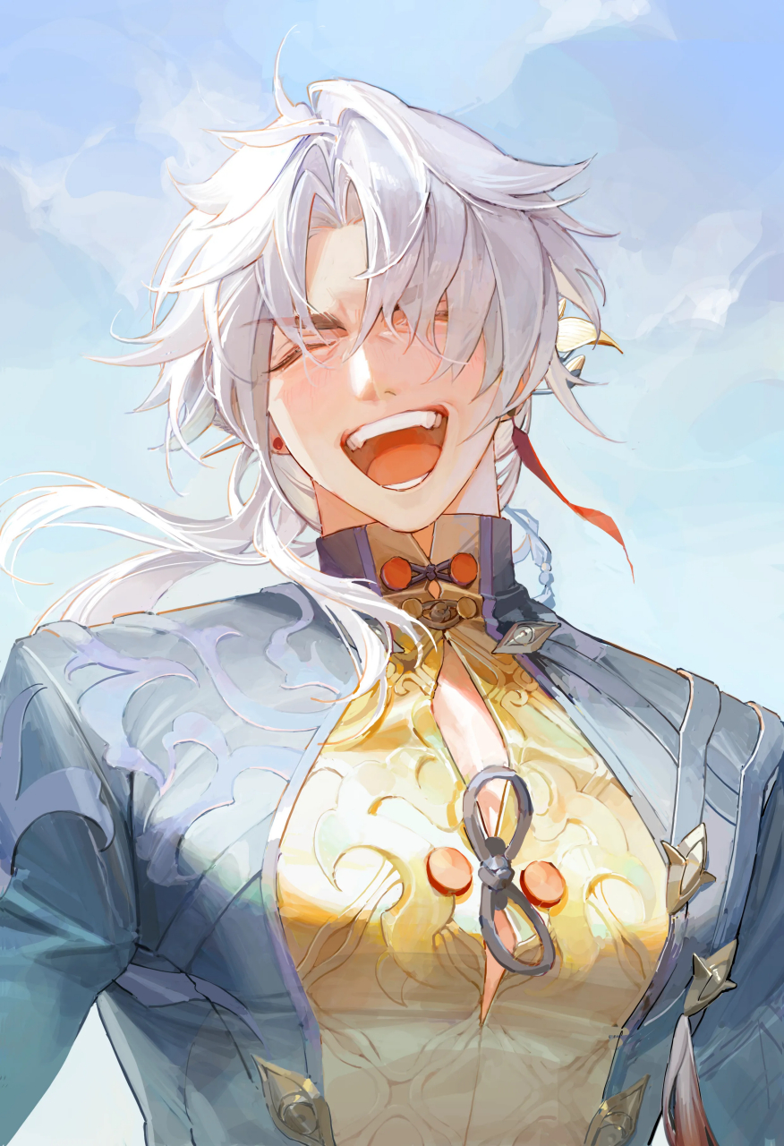 《崩坏:星穹铁道》刃同人图分享,图源:pixiv@beamsaber.