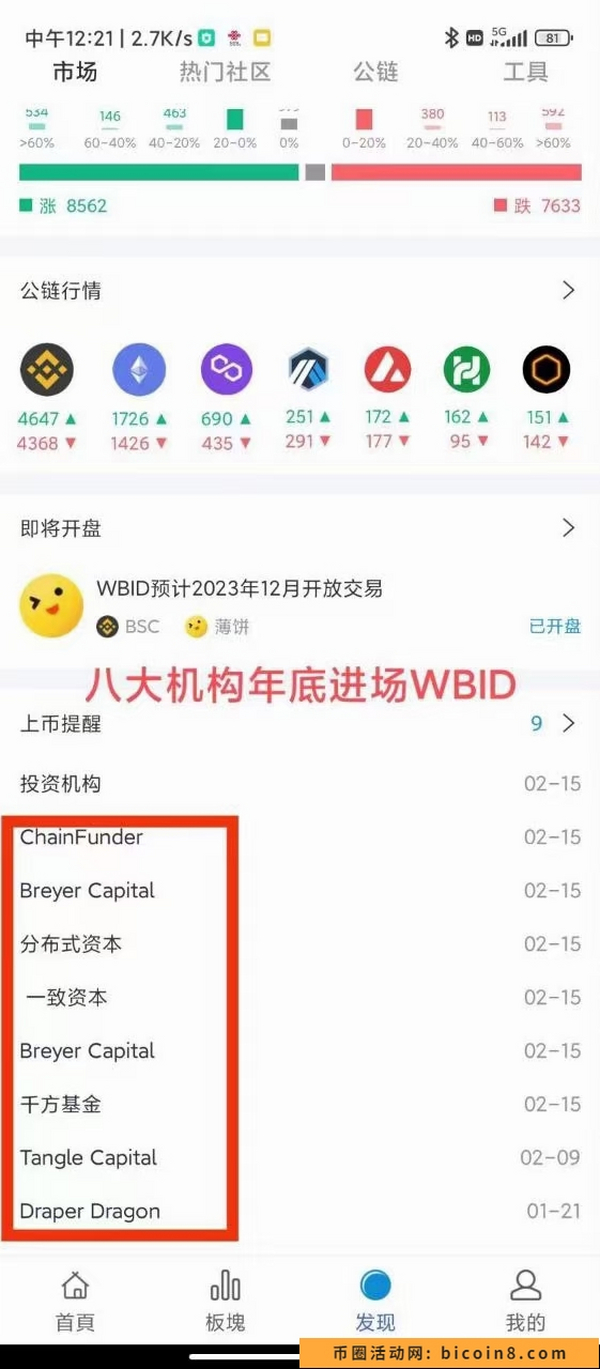 WIBD平台碧100油起步，今天12月上线。每天五个抓紧领！