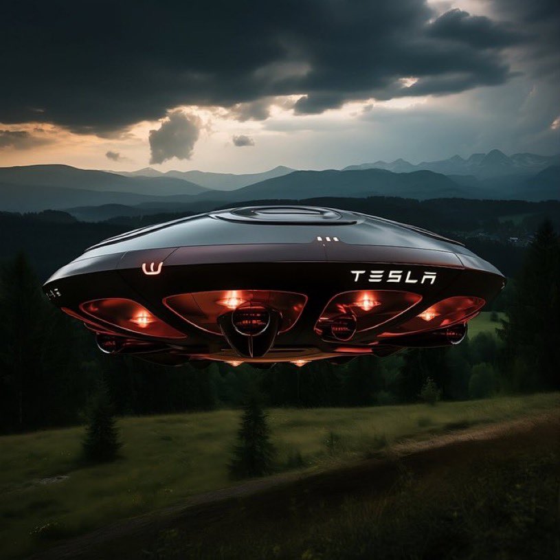 特斯拉造ufo?马斯克曝光特斯拉飞行器概念图
