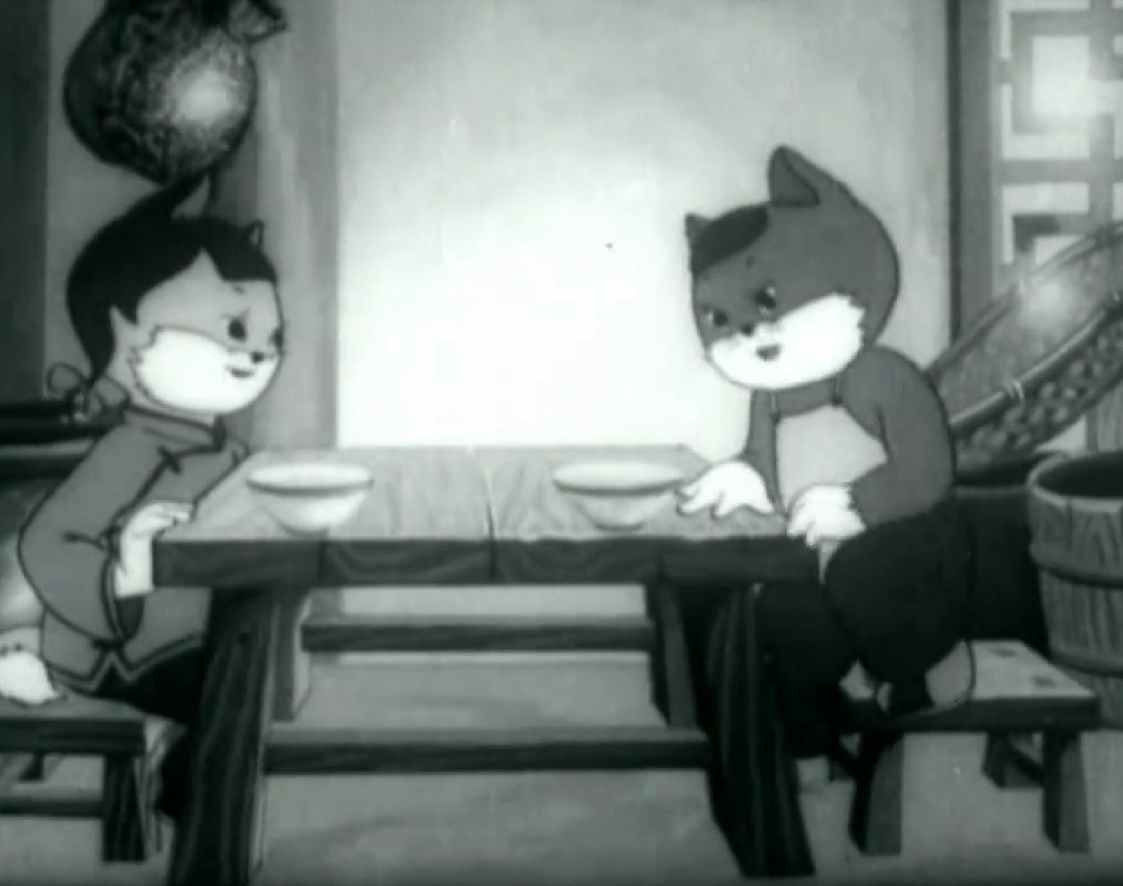 《小猫钓鱼》是1952年推出的一部国产动画电影,虽然是黑白的,但是依然