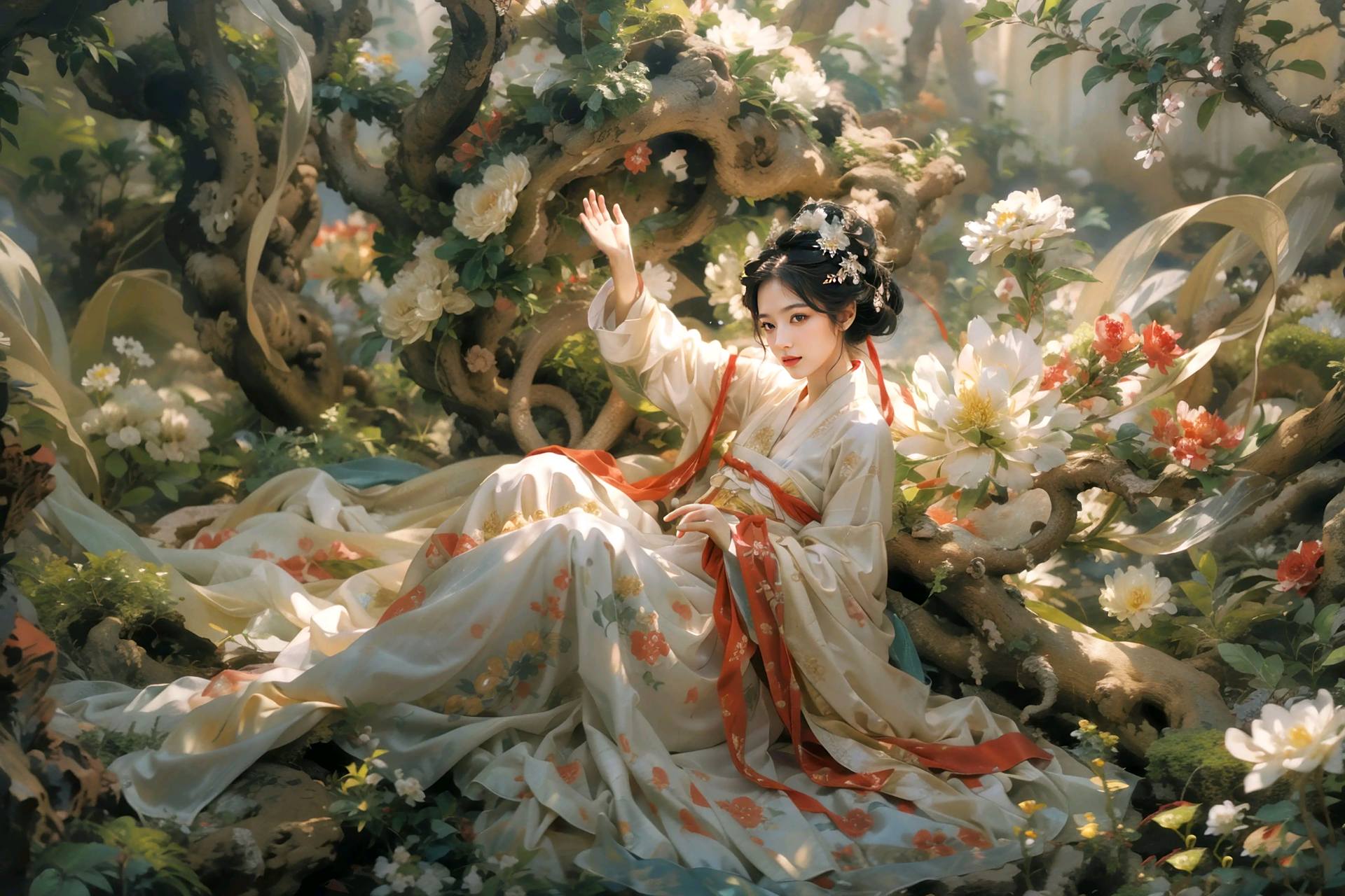 古典国风美人# ai古风美人,你更喜欢哪个造型