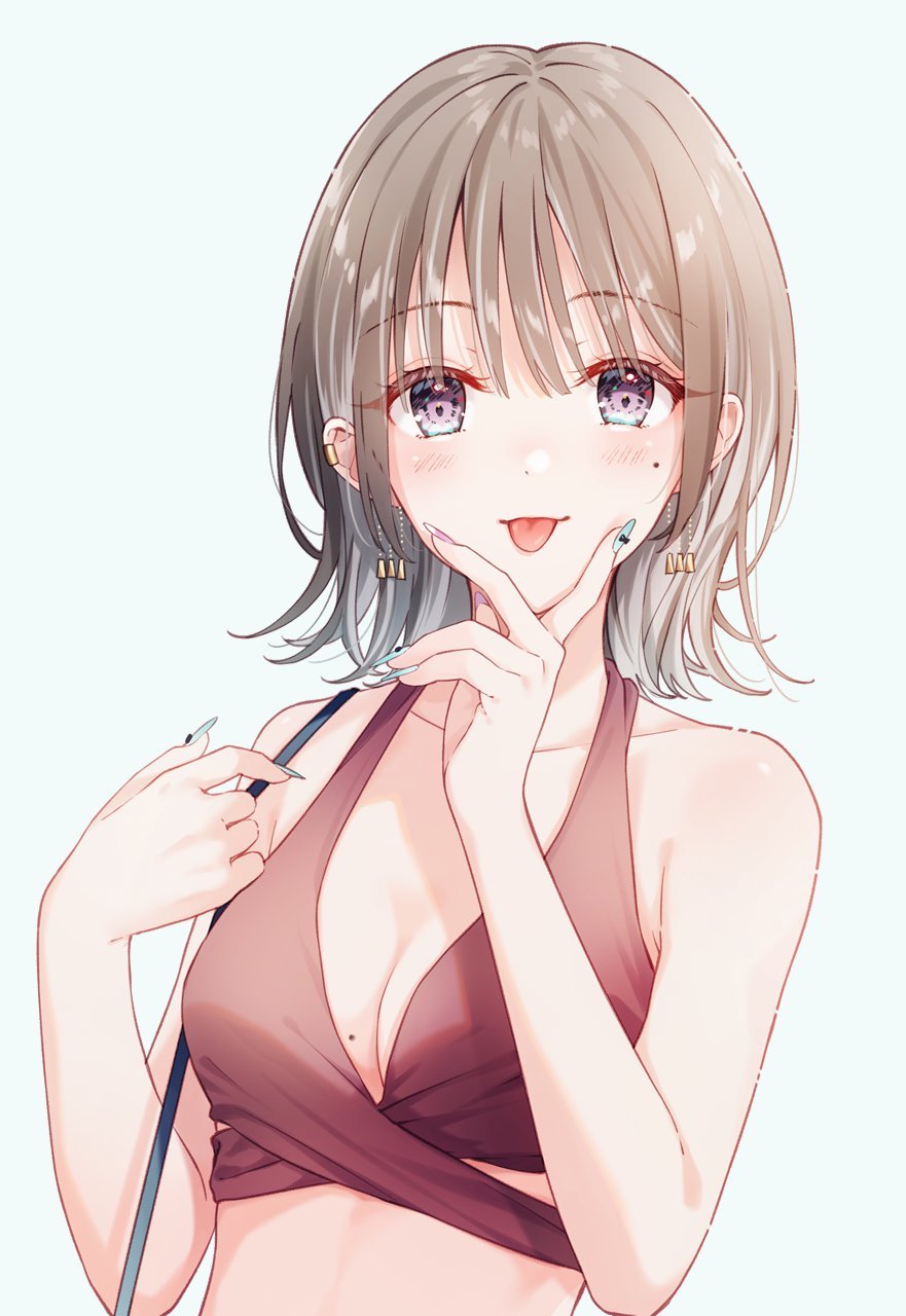 胸怀大痣,是可爱的女孩子.