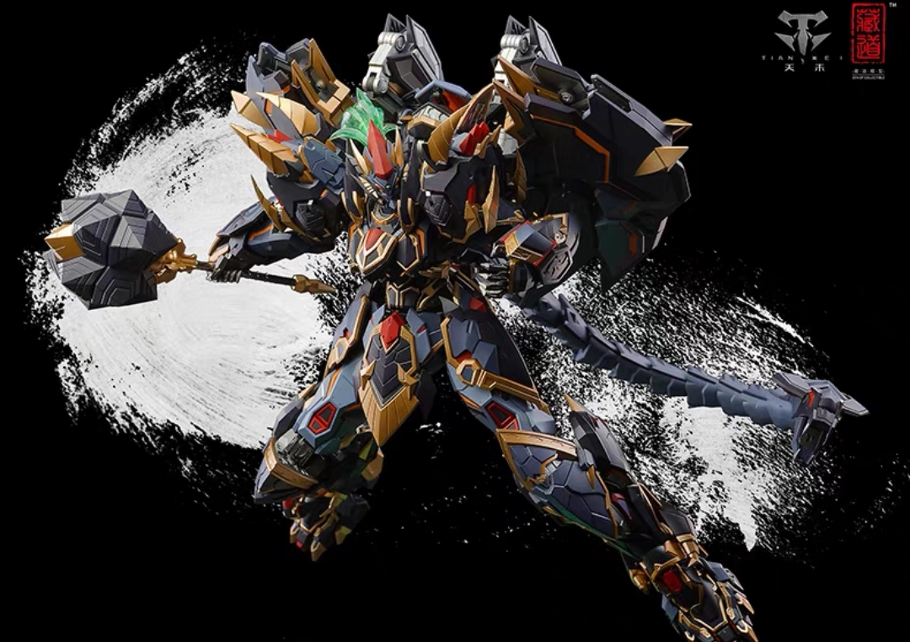 四圣兽cd玄武机甲合金模型机器人手办可动摆件玩具积木!