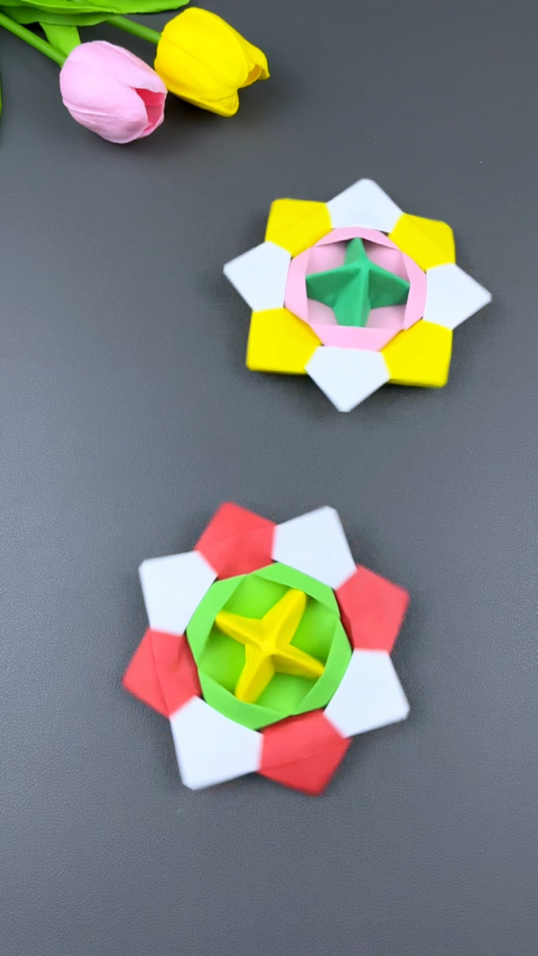 教你用三张纸做一个好玩的折纸陀螺,快和孩子一起玩起来吧!
