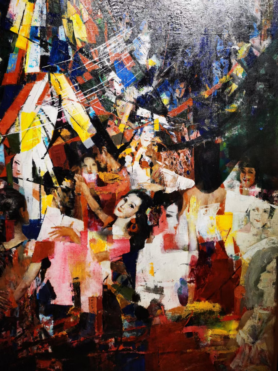 北京大观艺术# 合作艺术家#石齐# #石齐油画# 展览作品《北京露天