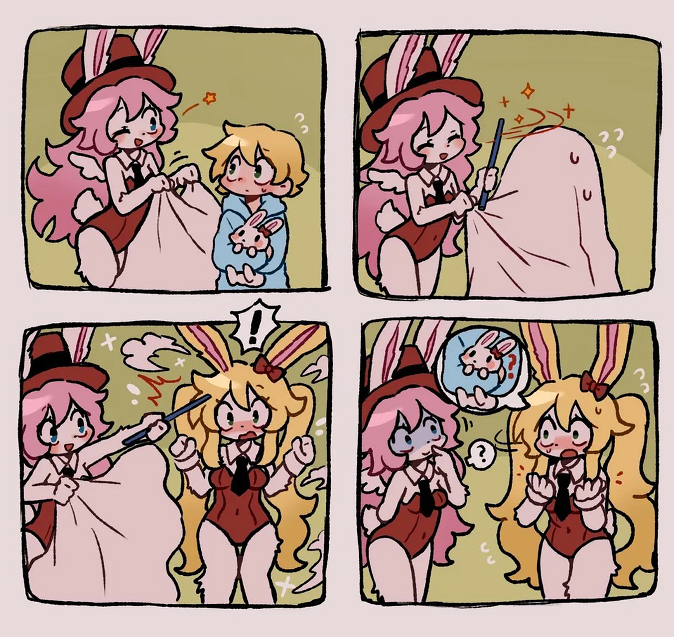 兔兔酱的魔术表演!