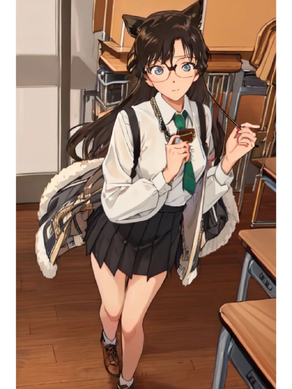 毛利兰的穿搭 小兰的学校便服,正装校服,和夏天花团锦簇的裙子