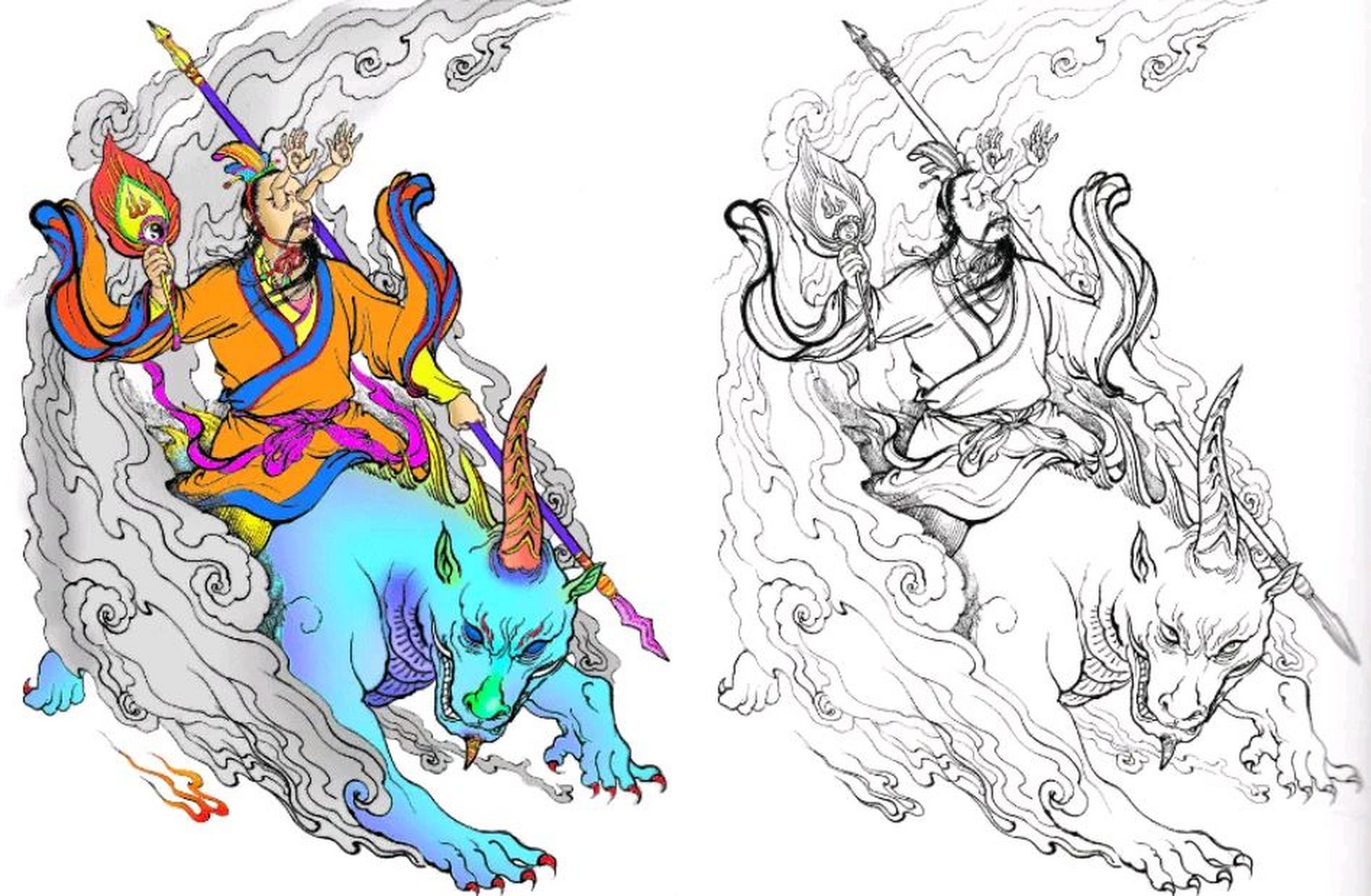 封神演义:闻太师,殷郊,罗宣,吕岳都是额上有三只眼,高明是千里眼,但都