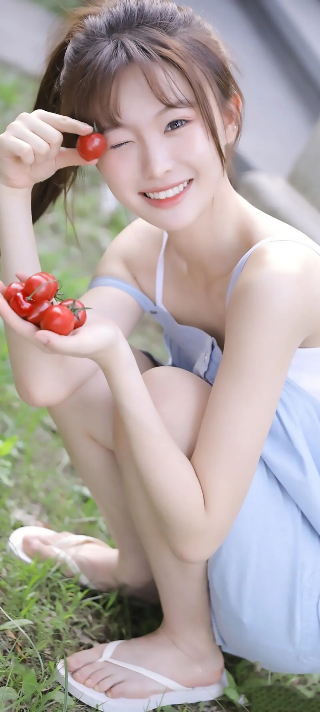 美女全面屏手机壁纸