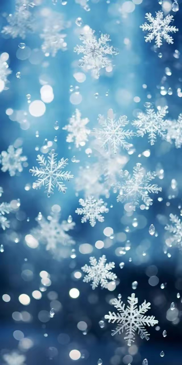 雪花壁纸,像棉花,似柳絮,如杨花,漫天飞舞