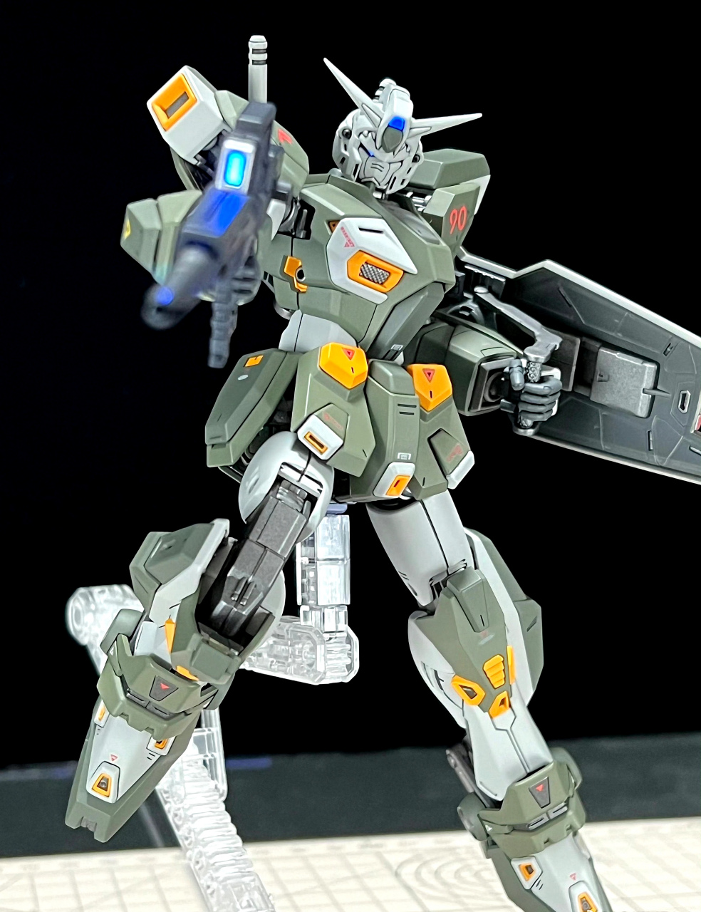 模型欣赏:机动战士高达 mg 高达f90 j形态,高达f90的全装甲状态,by
