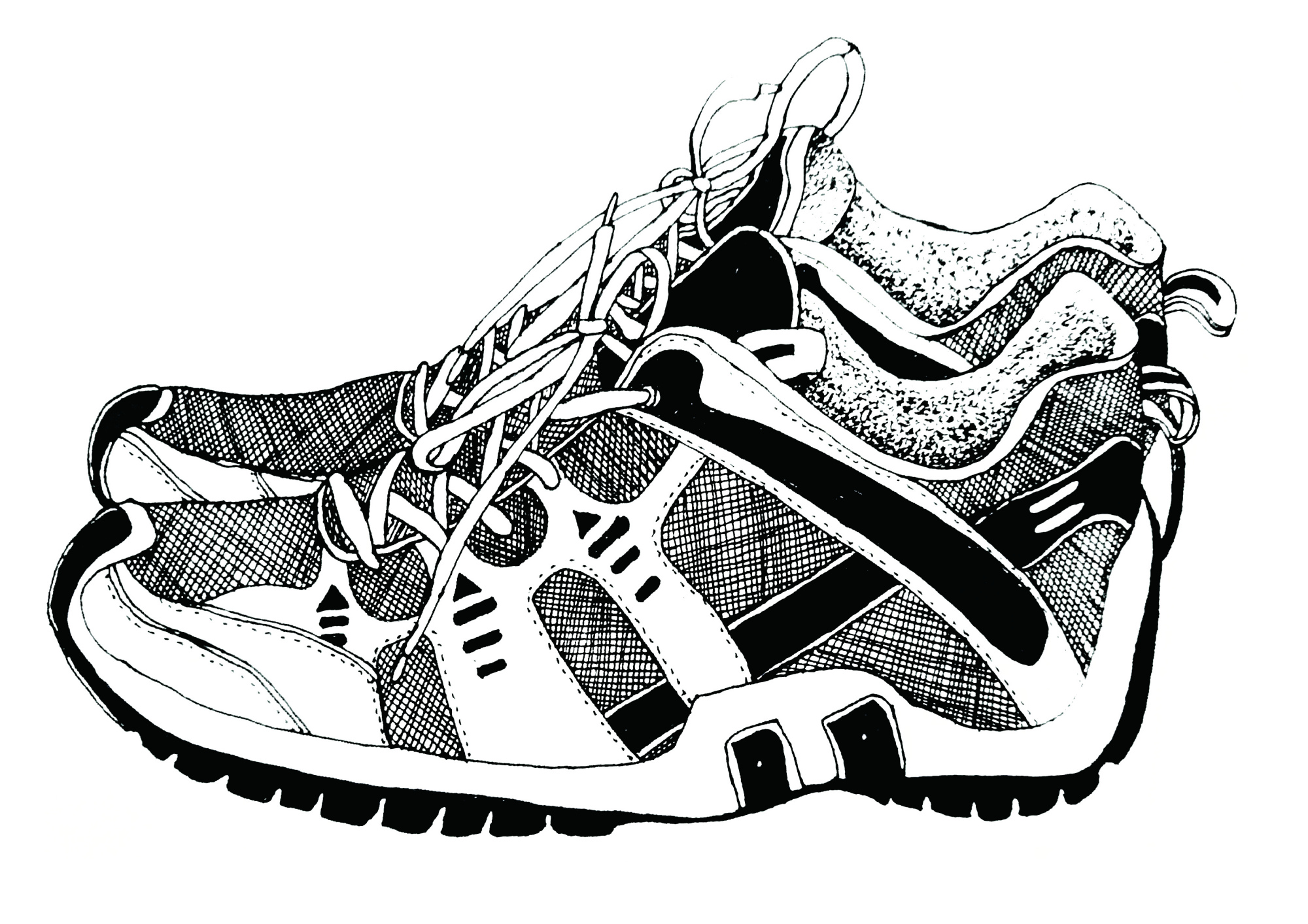 景物类主题黑白线描素材,适合写生练习参考学习,实用性素材!