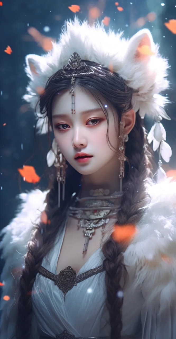 ai绘画|涂山九尾狐少女1