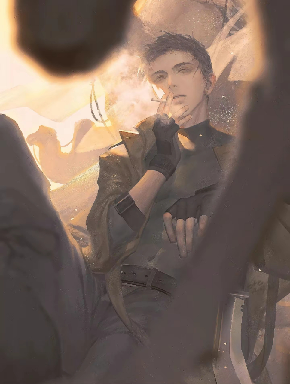 论大张哥和吴邪谁抽烟更帅~[得意] #盗墓笔记#  (图一:阿堂堂 图二:柒