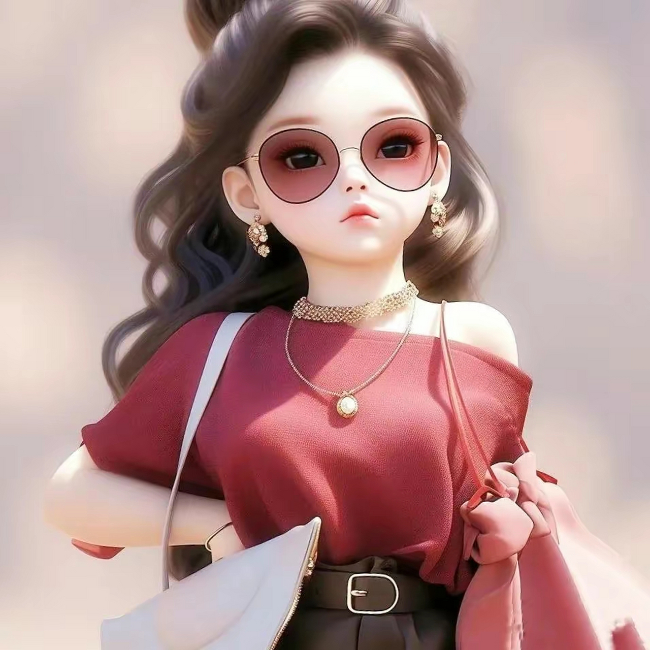 戴墨镜女人头像,要么变美丽,要么变有钱 #九月动态激励计划