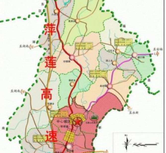 萍莲高速公路,全线总长度大约为76公里