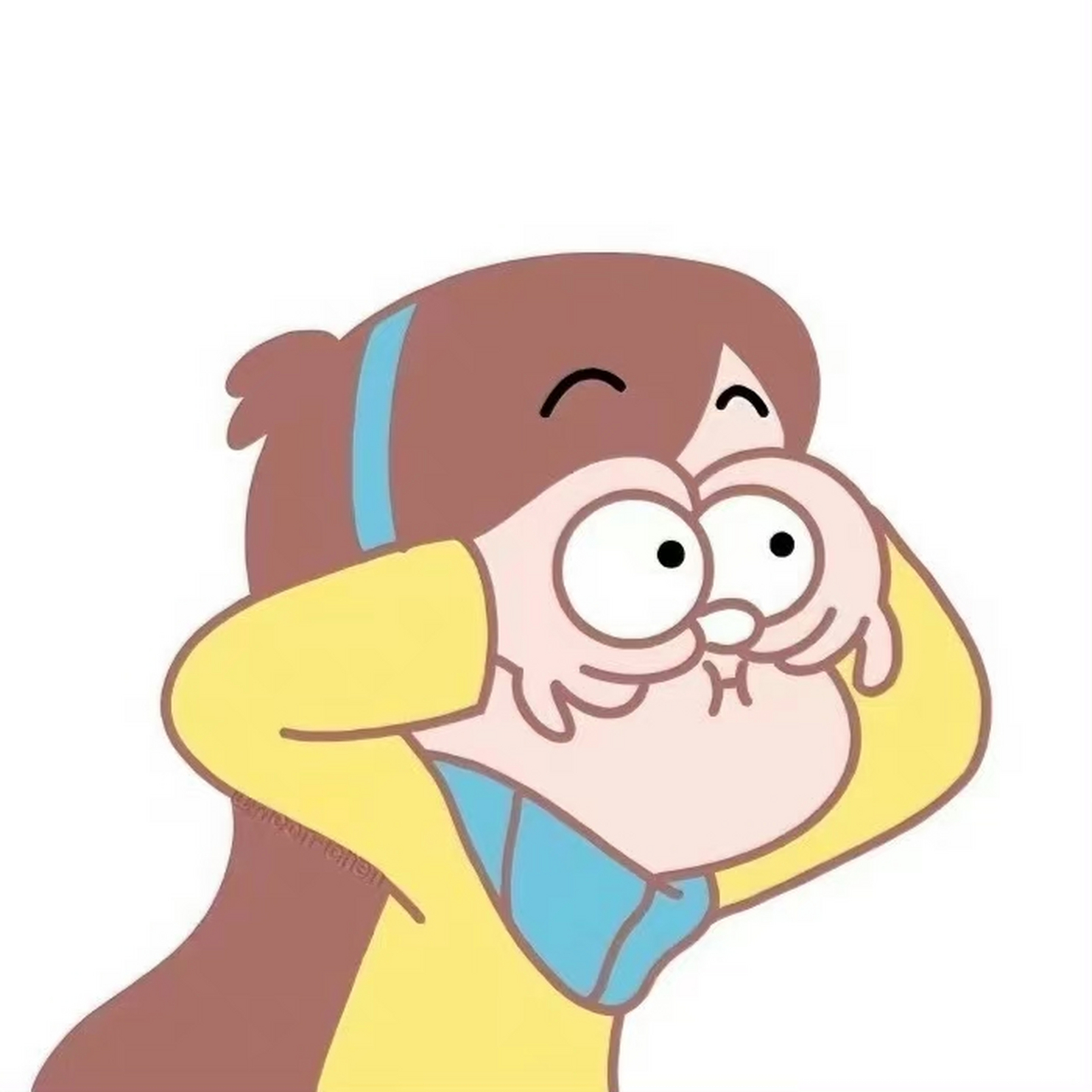 一期美女爱用的搞怪白底头像#头像