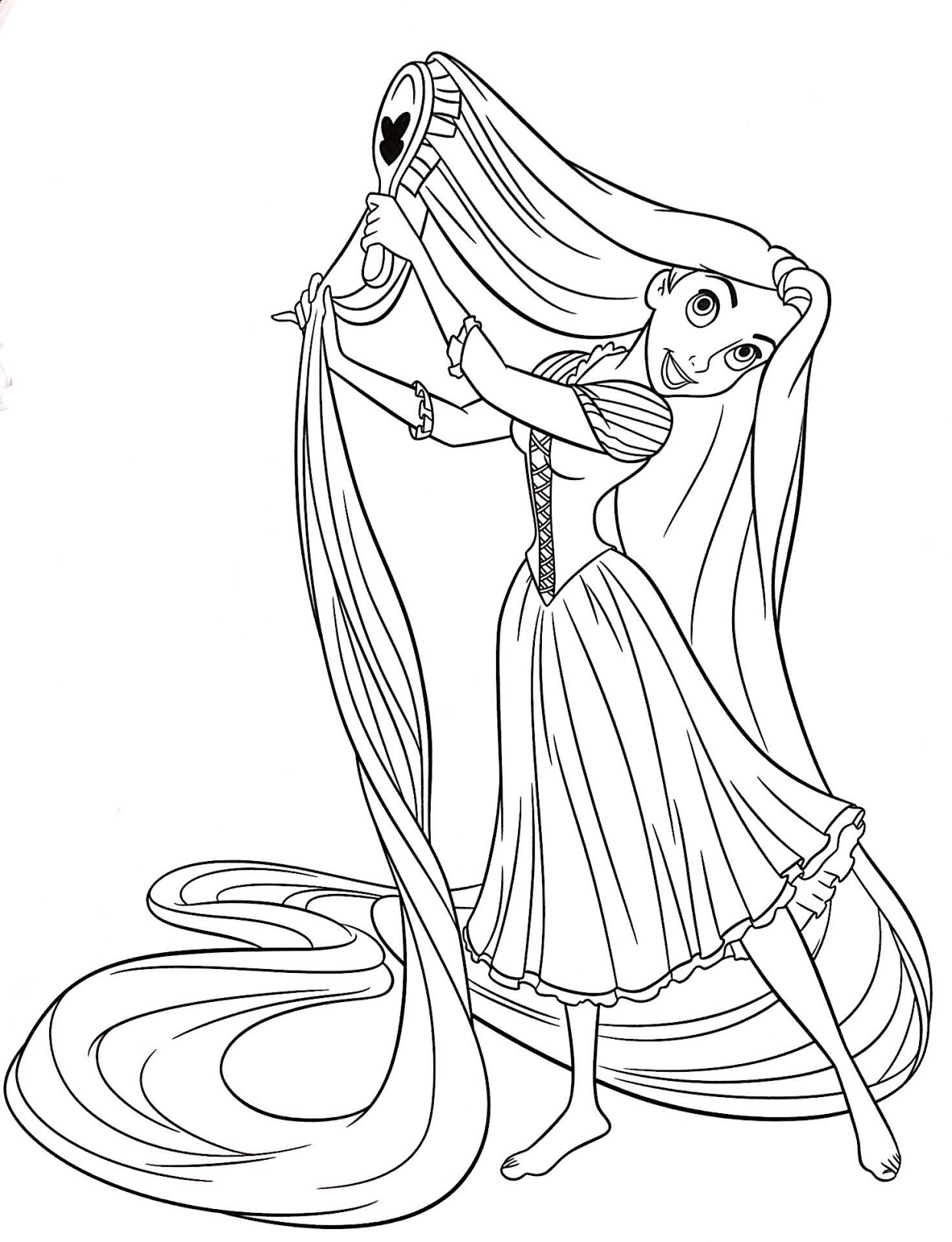 迪士尼公主线稿