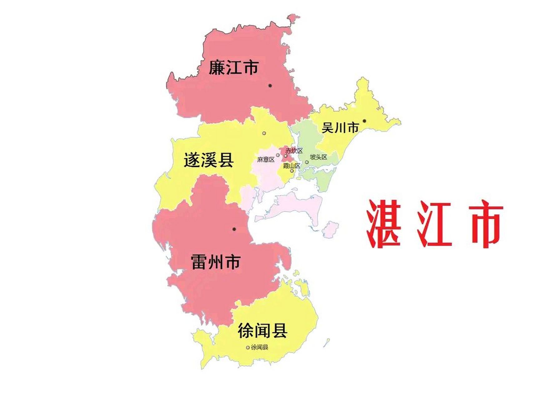 广东省湛江市地图