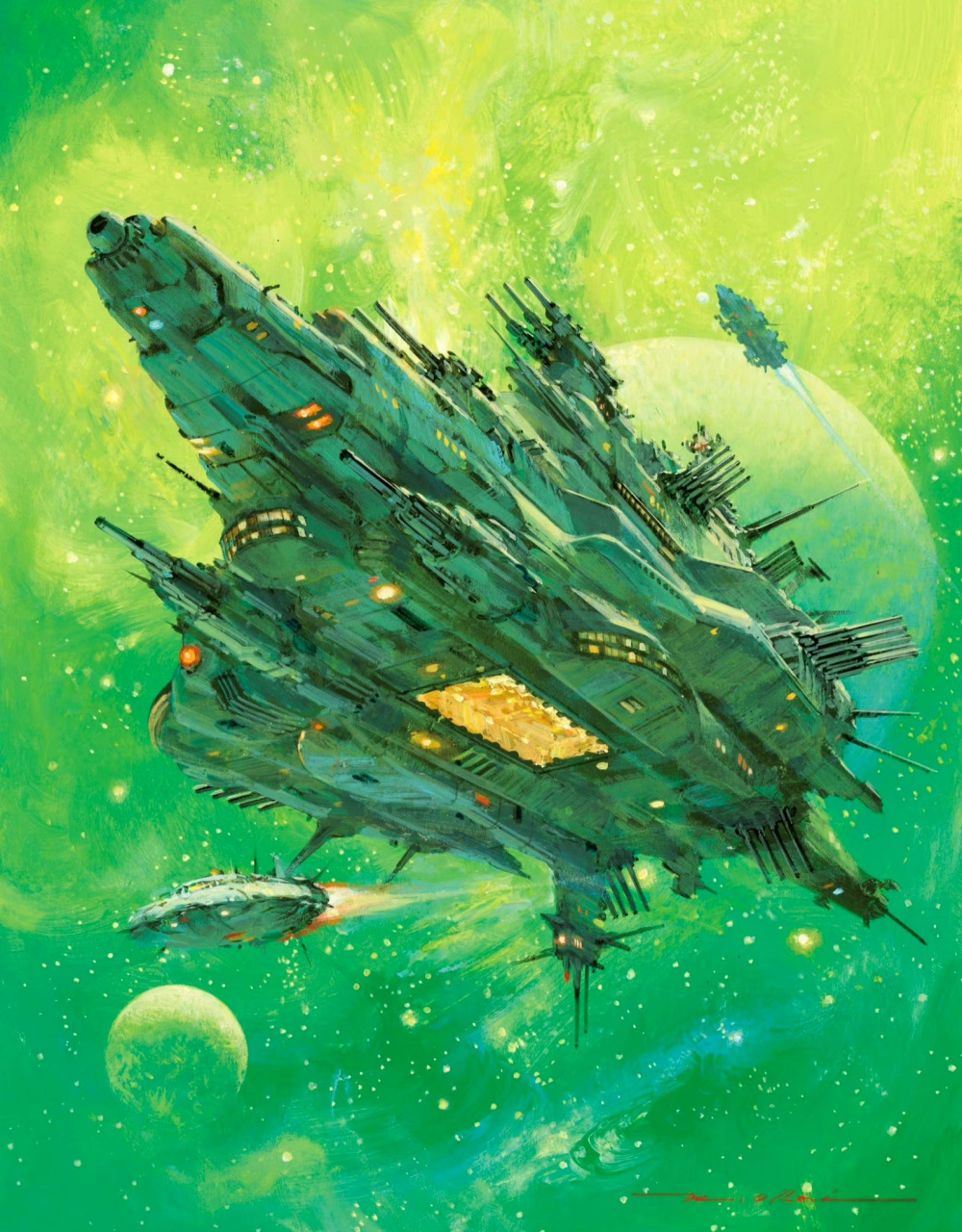 画师noriyoshi ohrai(生赖范义)创作的科幻题材插画,画风稳健大气.