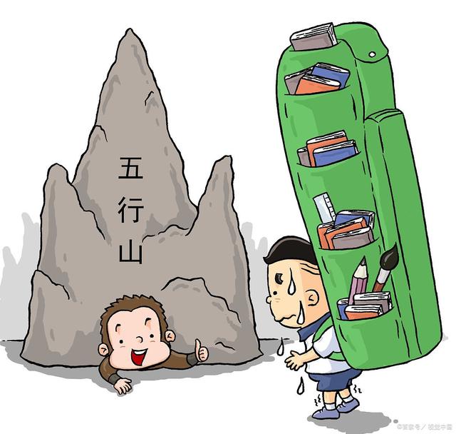 五行山简笔画图片