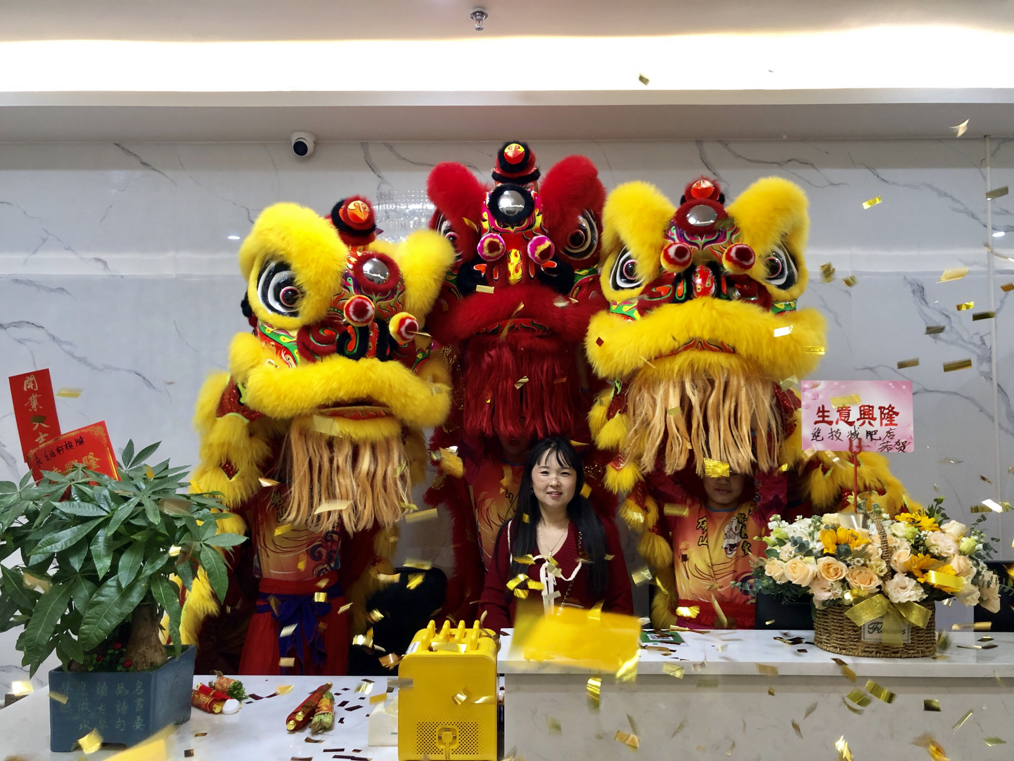 三水开业舞狮队,三水开业醒狮团队