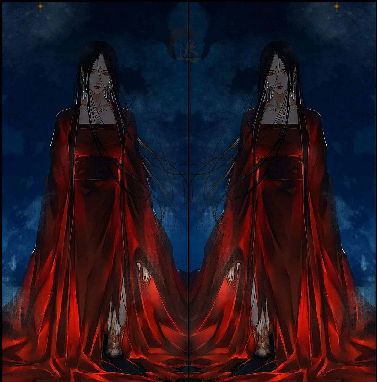 "宣姬当时也是这样想的吧,因此宣姬将军爱极恨变成了厉鬼.#天官赐福