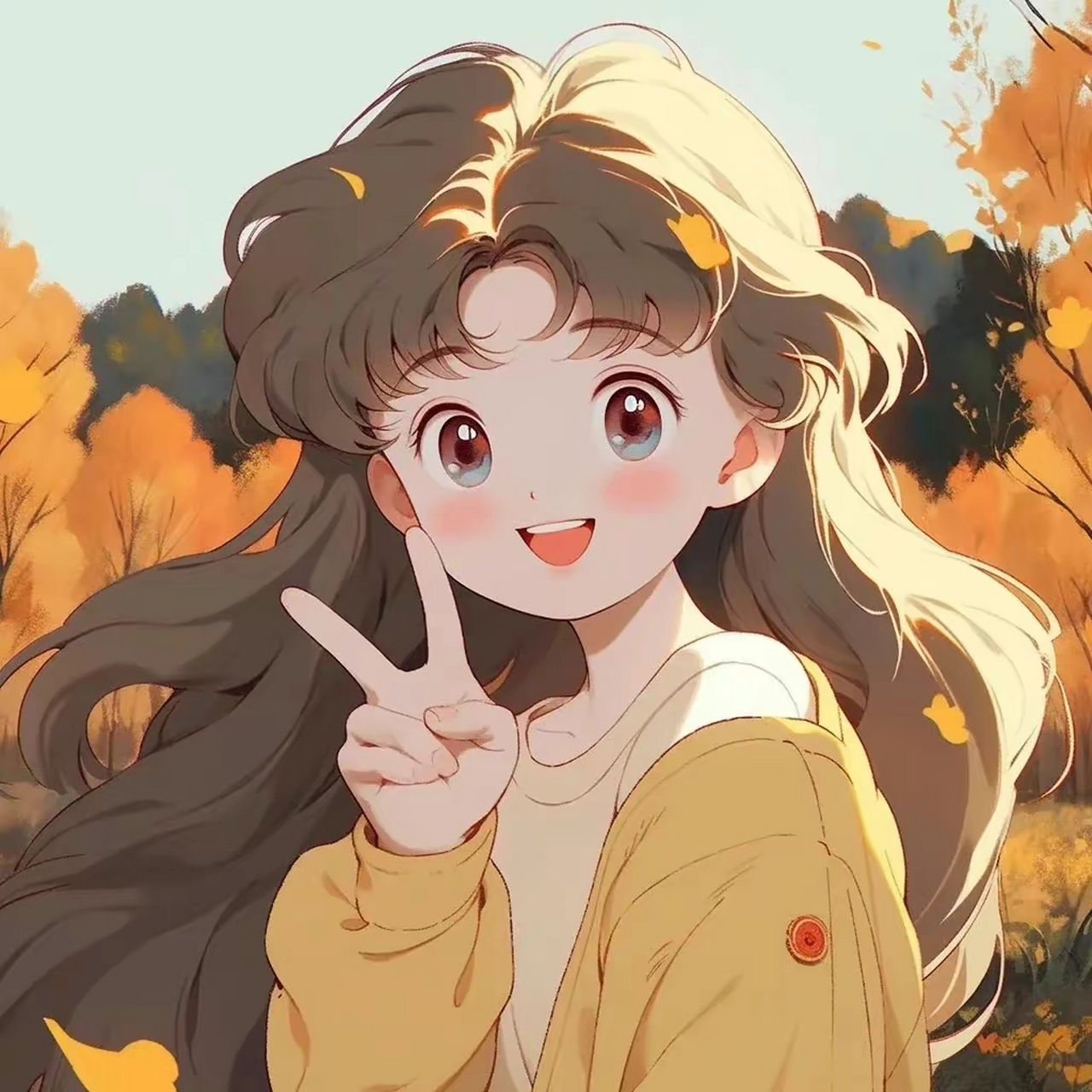 暖暖的颜色,谁能不爱呐#头像# #暖色系