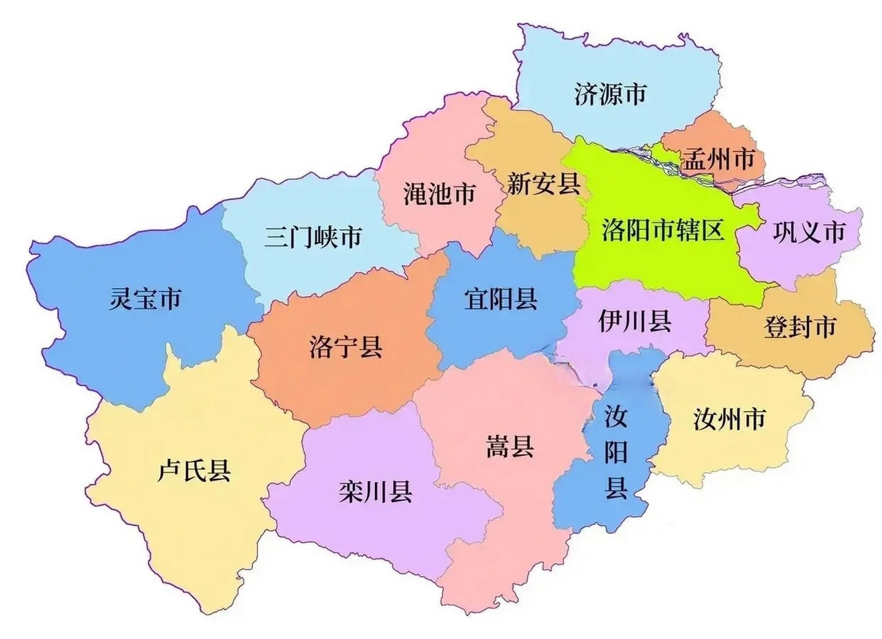 孟州市各乡镇地图图片