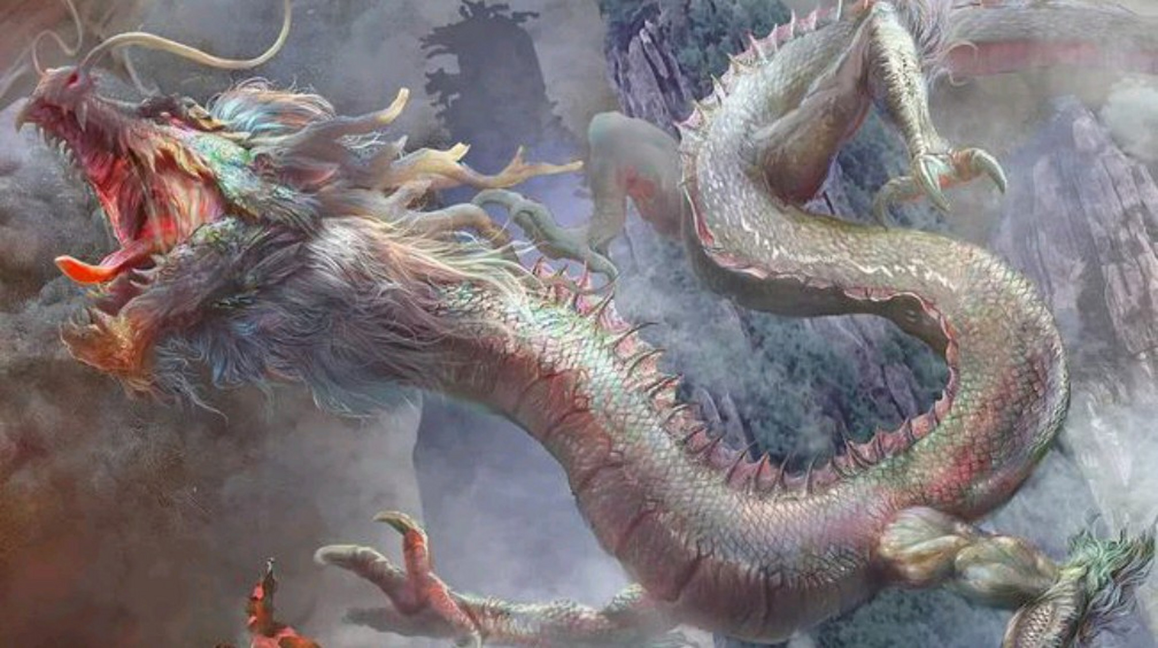 而龙被天雷击中后受