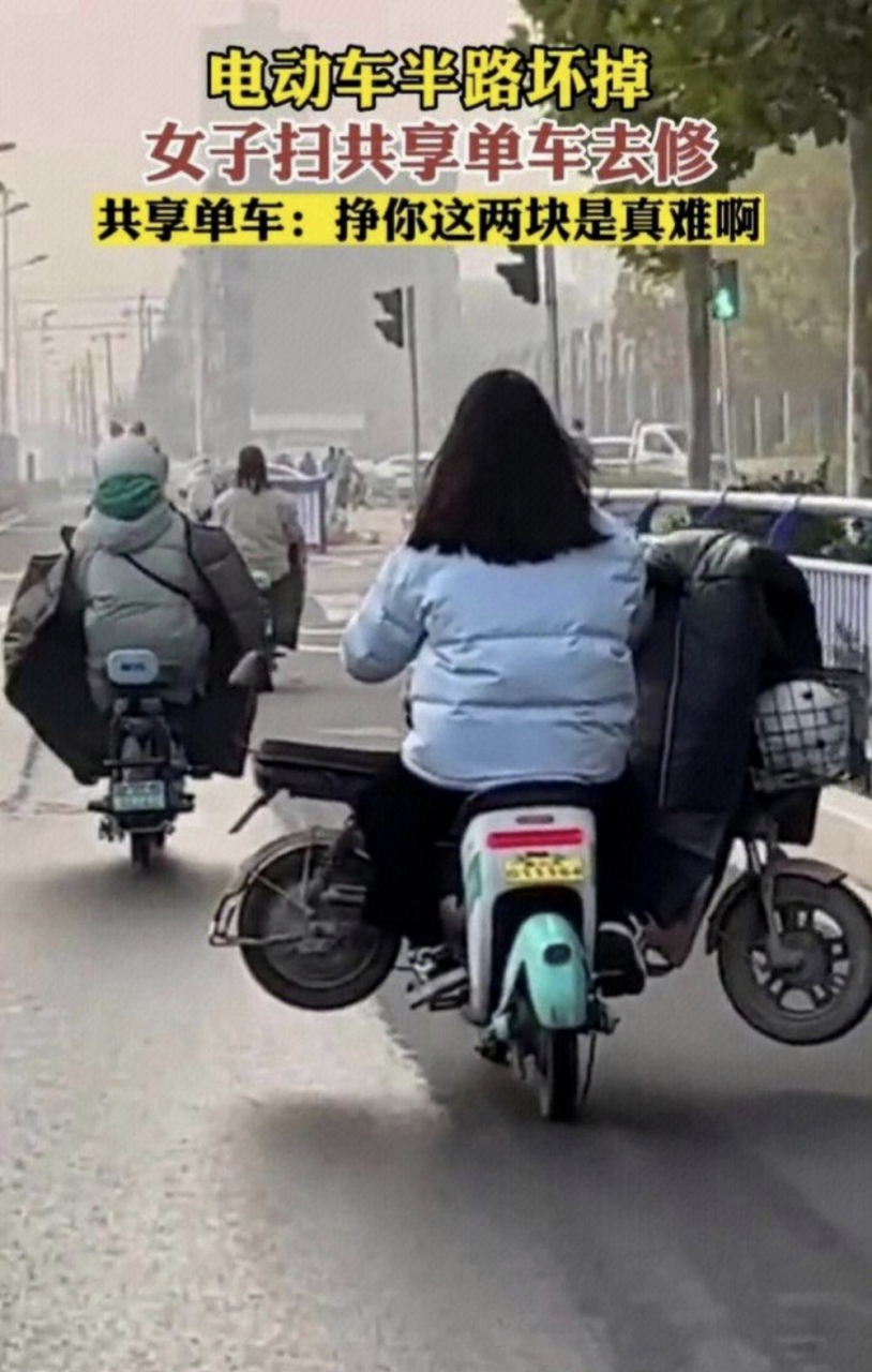 电动车:"有生之年还坐了一次电动车"!#趣图搞笑