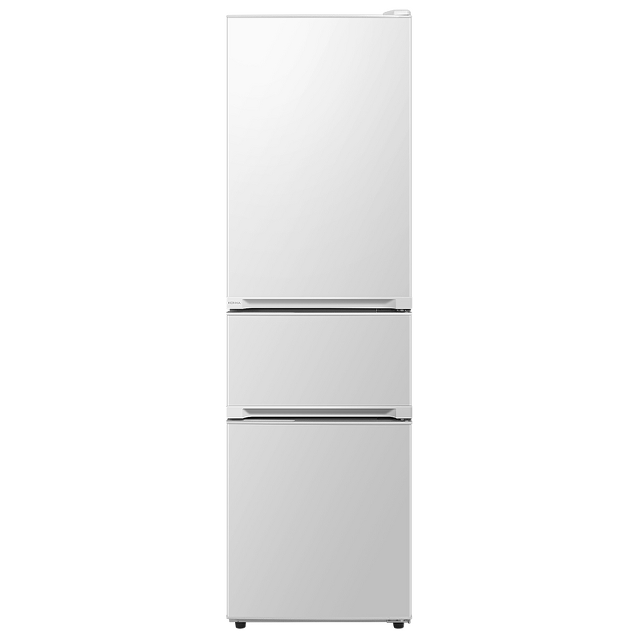 康佳【konka】210升小冰箱 三门家用小型电冰箱 三门三温区中门软冷冻