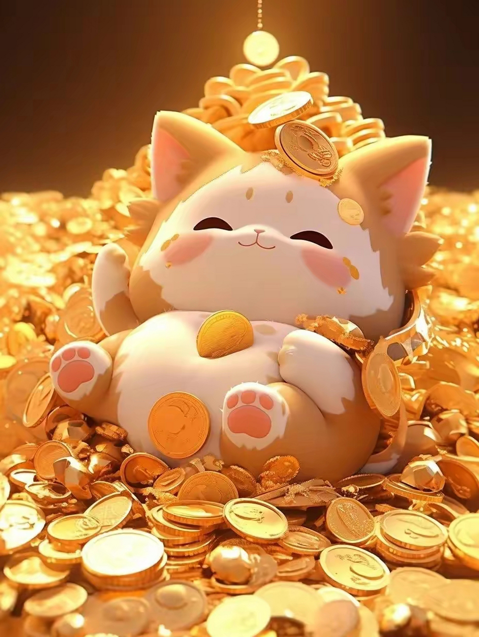 金黄色的皮毛闪着油光水滑 听说转发有好运,钞票数不完哦 #乐享周末