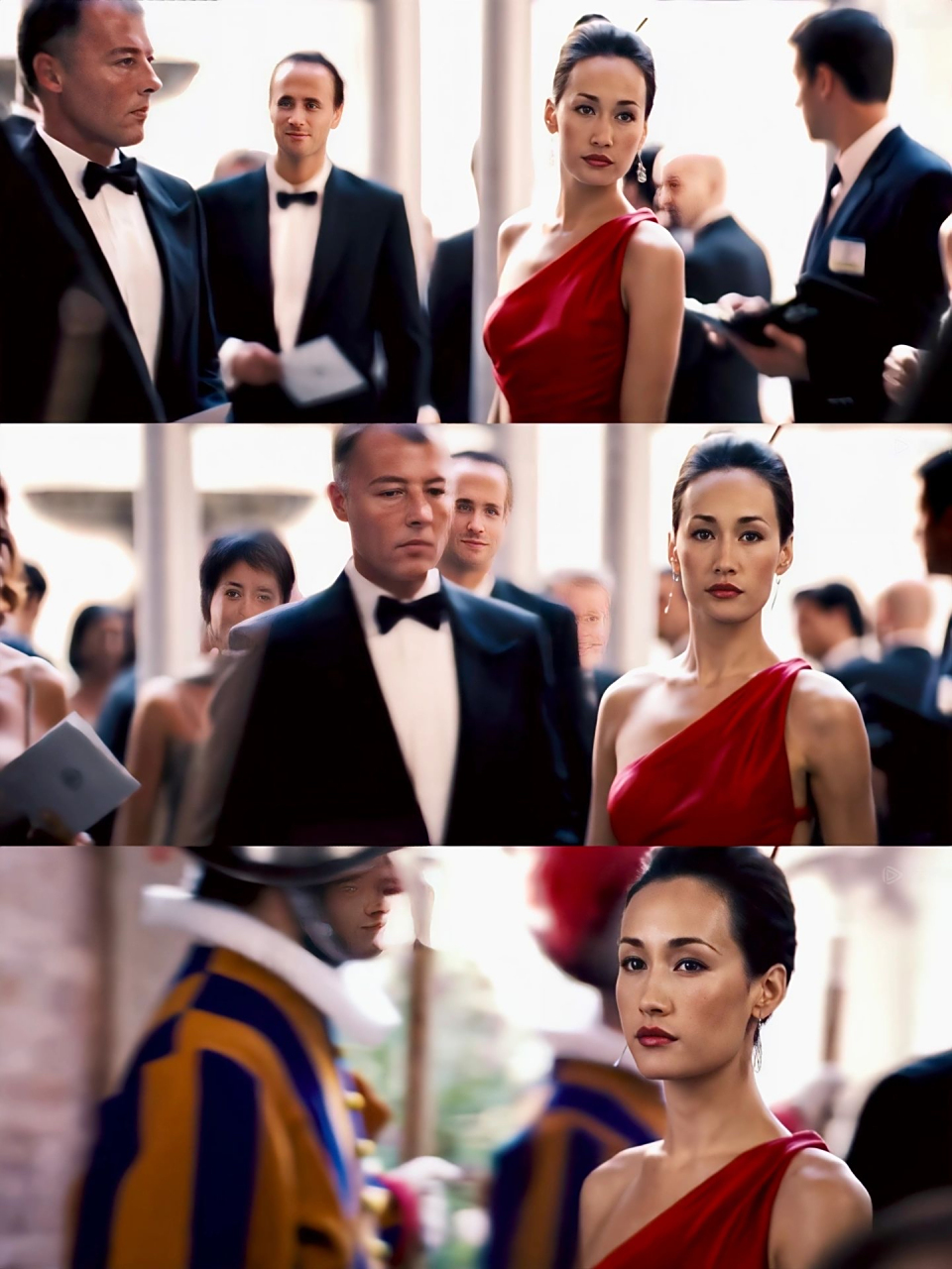 《碟中谍3》中maggie q那条性感迷人的红裙子