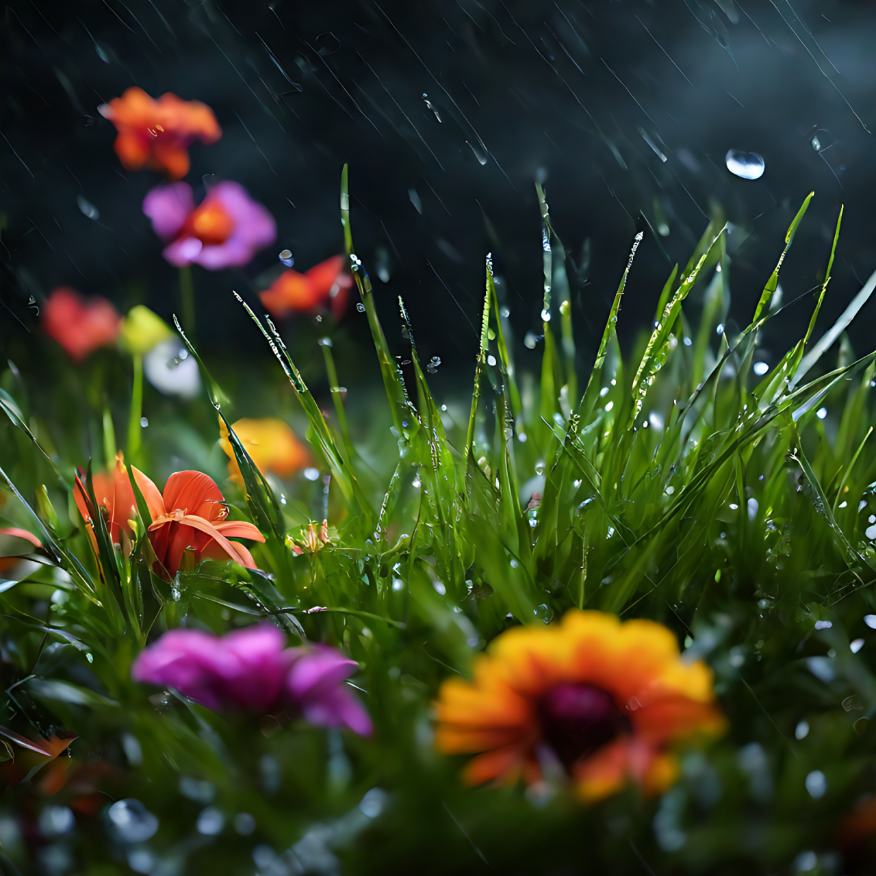 雨后花开,如同生命的重生.#关于预制菜你最担心什么# #小花