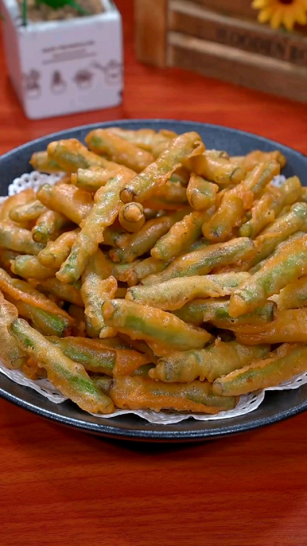 这样做的脆皮炸豆角原来这么好吃