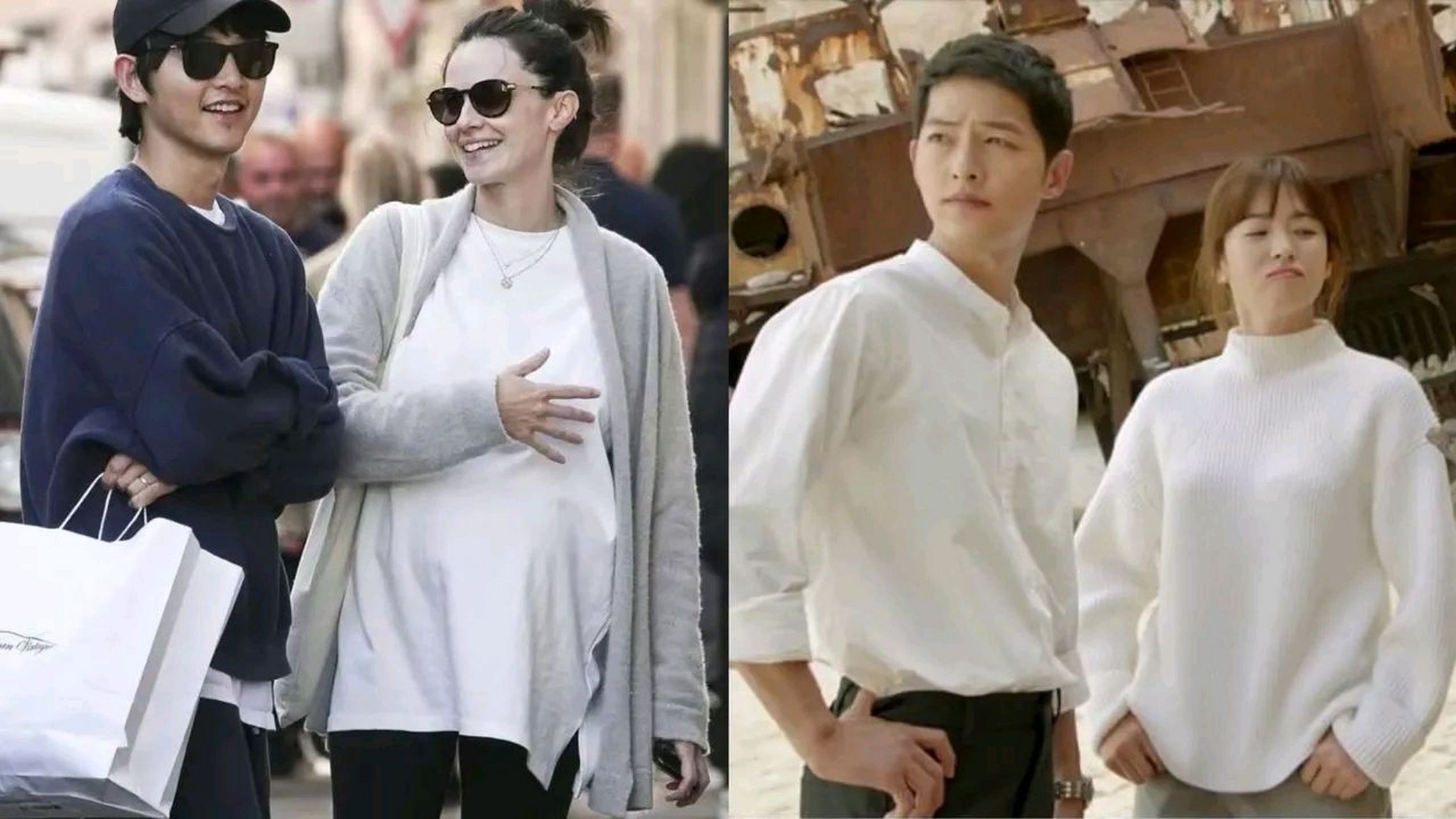 看了宋仲基和妻子在一起的照片后,我才明白了他和乔妹离婚的原因.