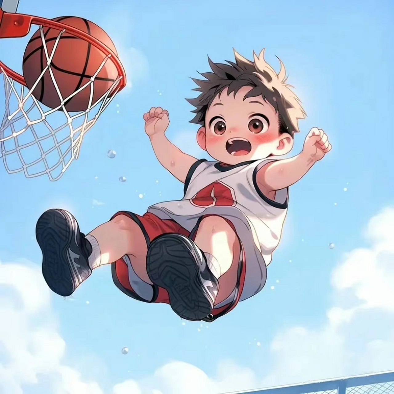 体育系动漫可爱小头像90#头像# #动漫# #篮球