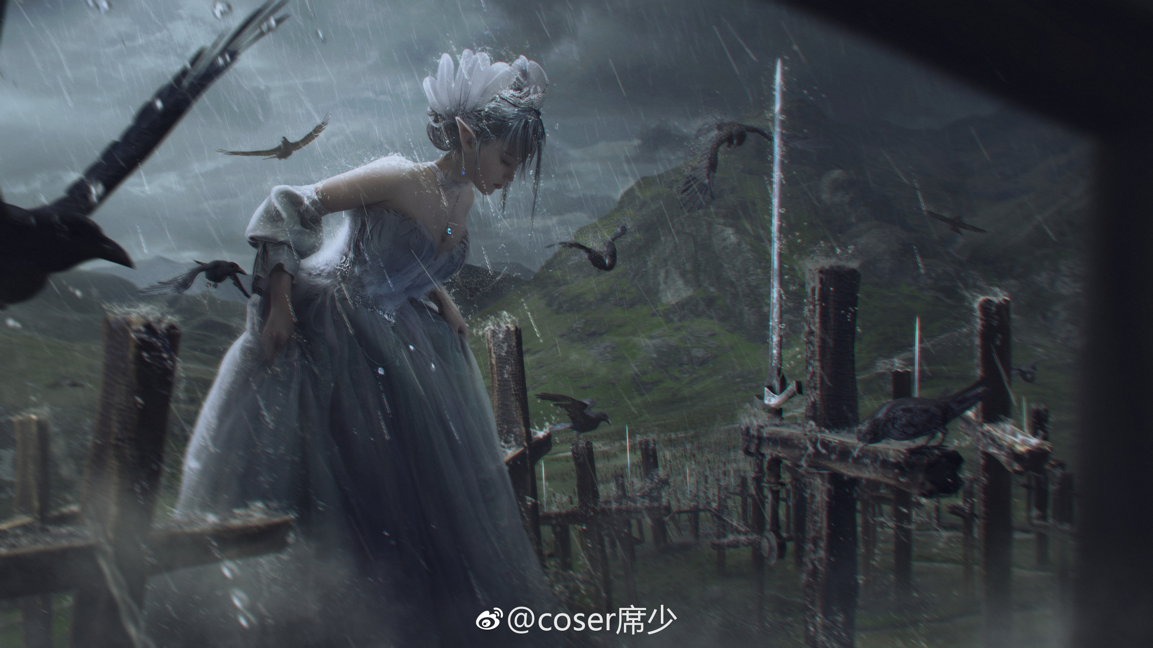 鬼刀海琴烟cos 冰公主:席少(原po) 妆面:梓煜@kami陈梓瑜  摄影:淡淡