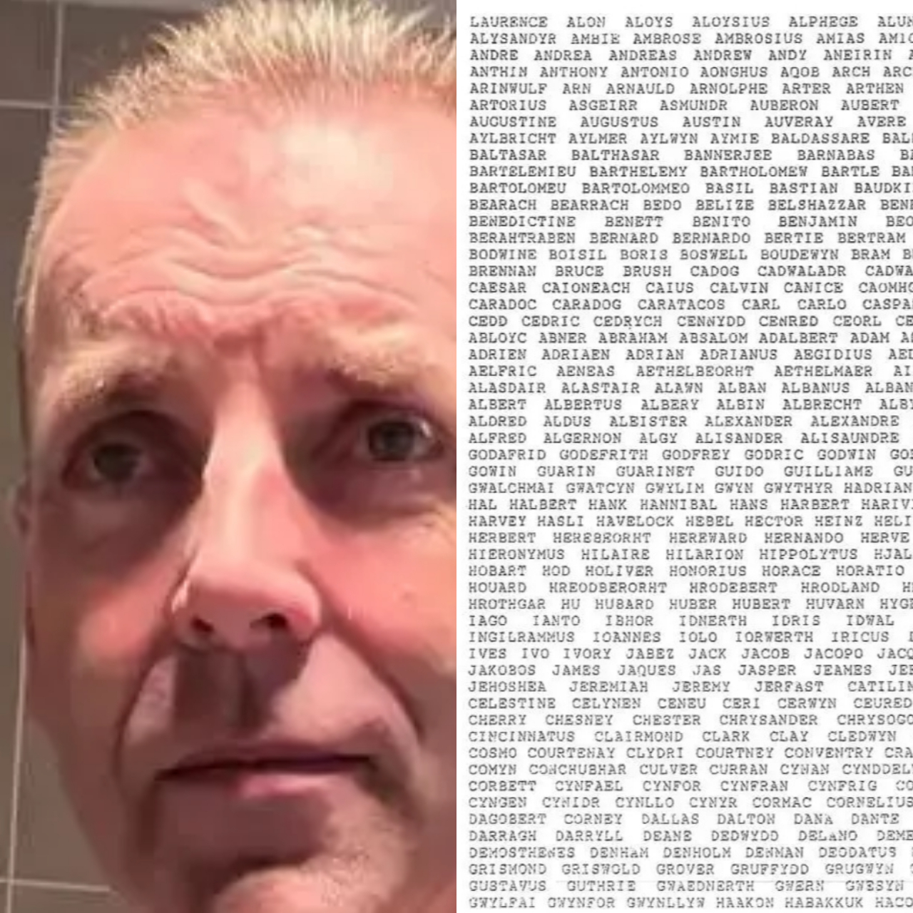 414  世界上名字最长的人:据悉,新西兰人劳伦斯·格雷戈里·沃特金斯