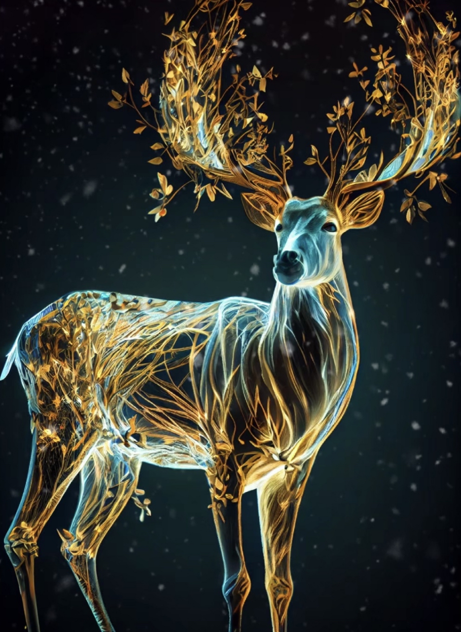 森林的精灵,鹿仙#动物# #动物趣图# #动物世界