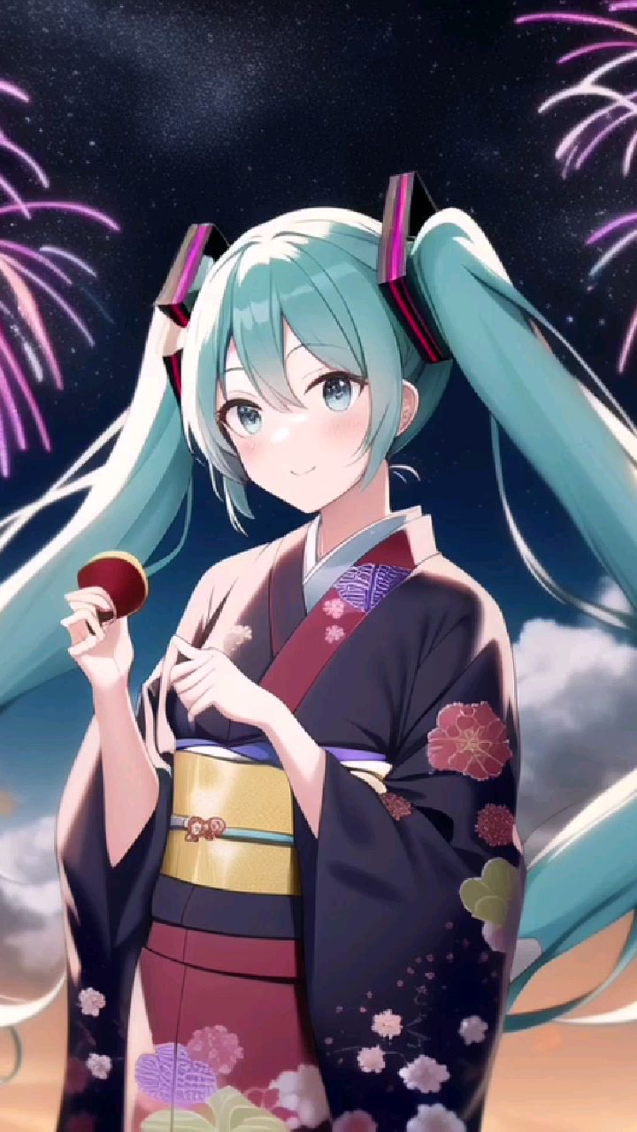 ai画的和服初音未来公主殿下