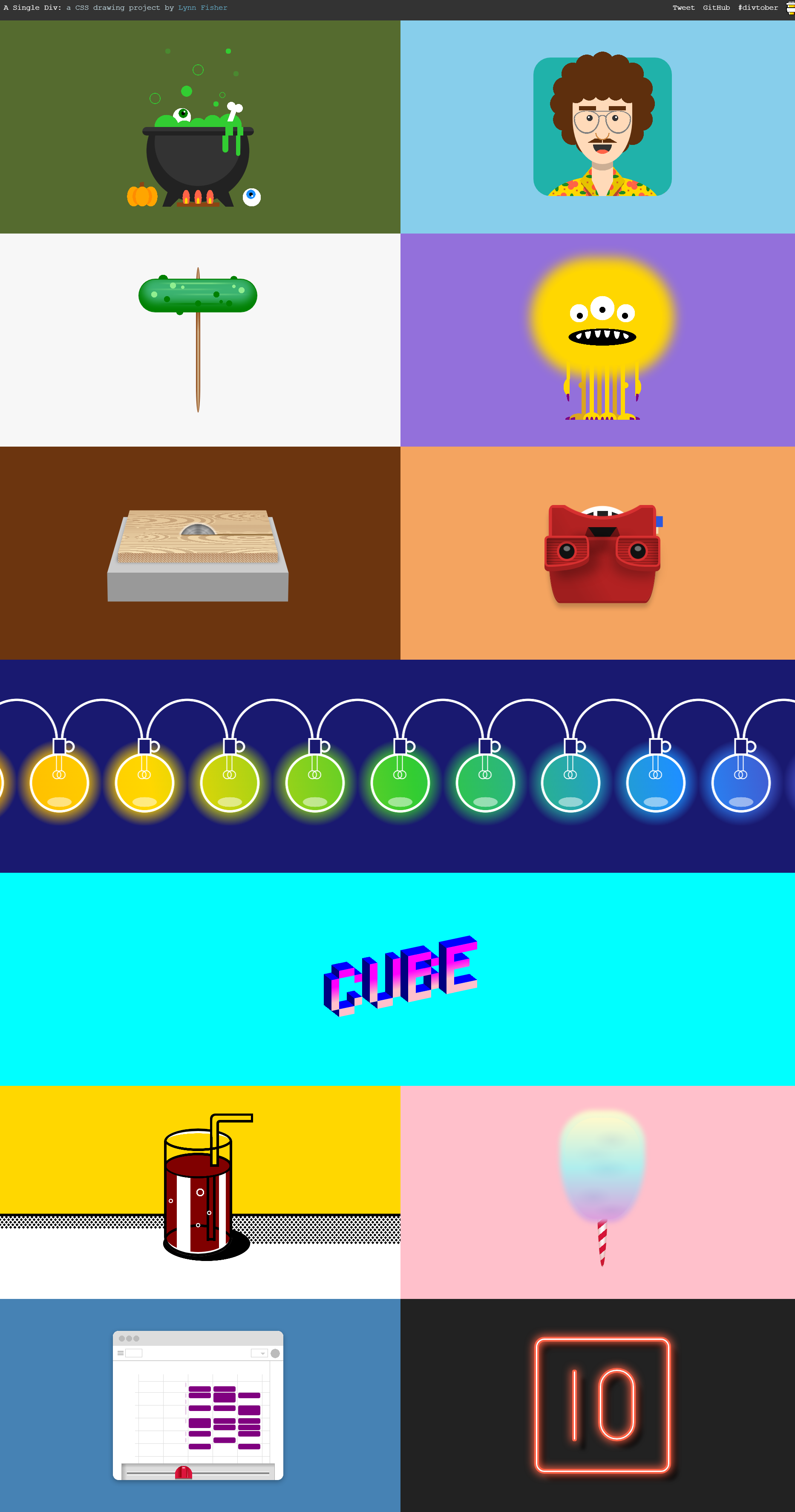 单标签CSS作品集