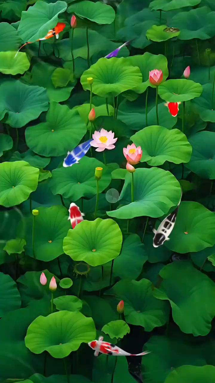 唯美壁纸|||#好运锦鲤