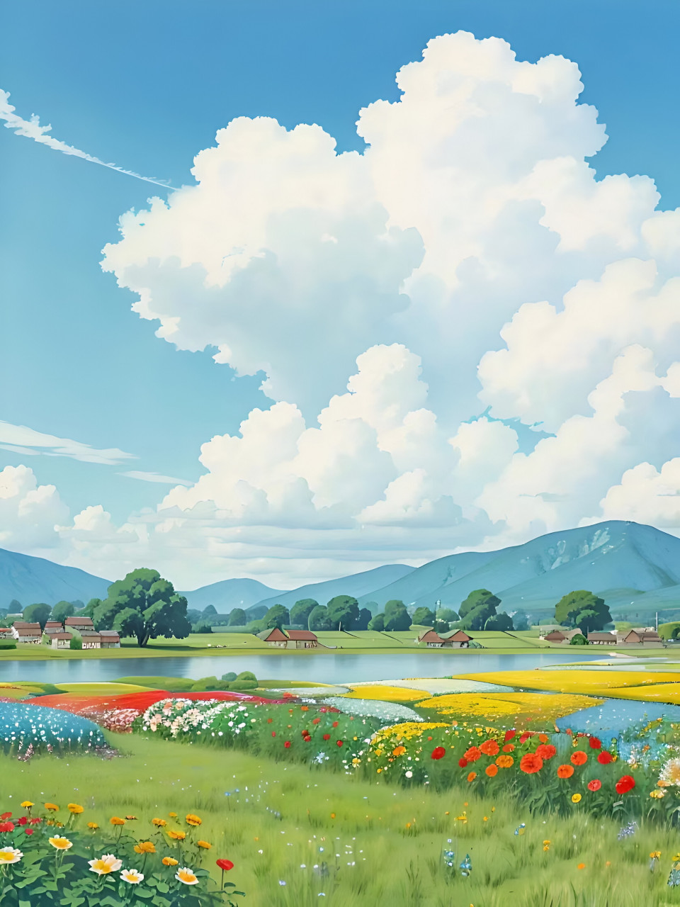田园治愈系壁纸 #二次元# #ai共创计划# #ai绘画