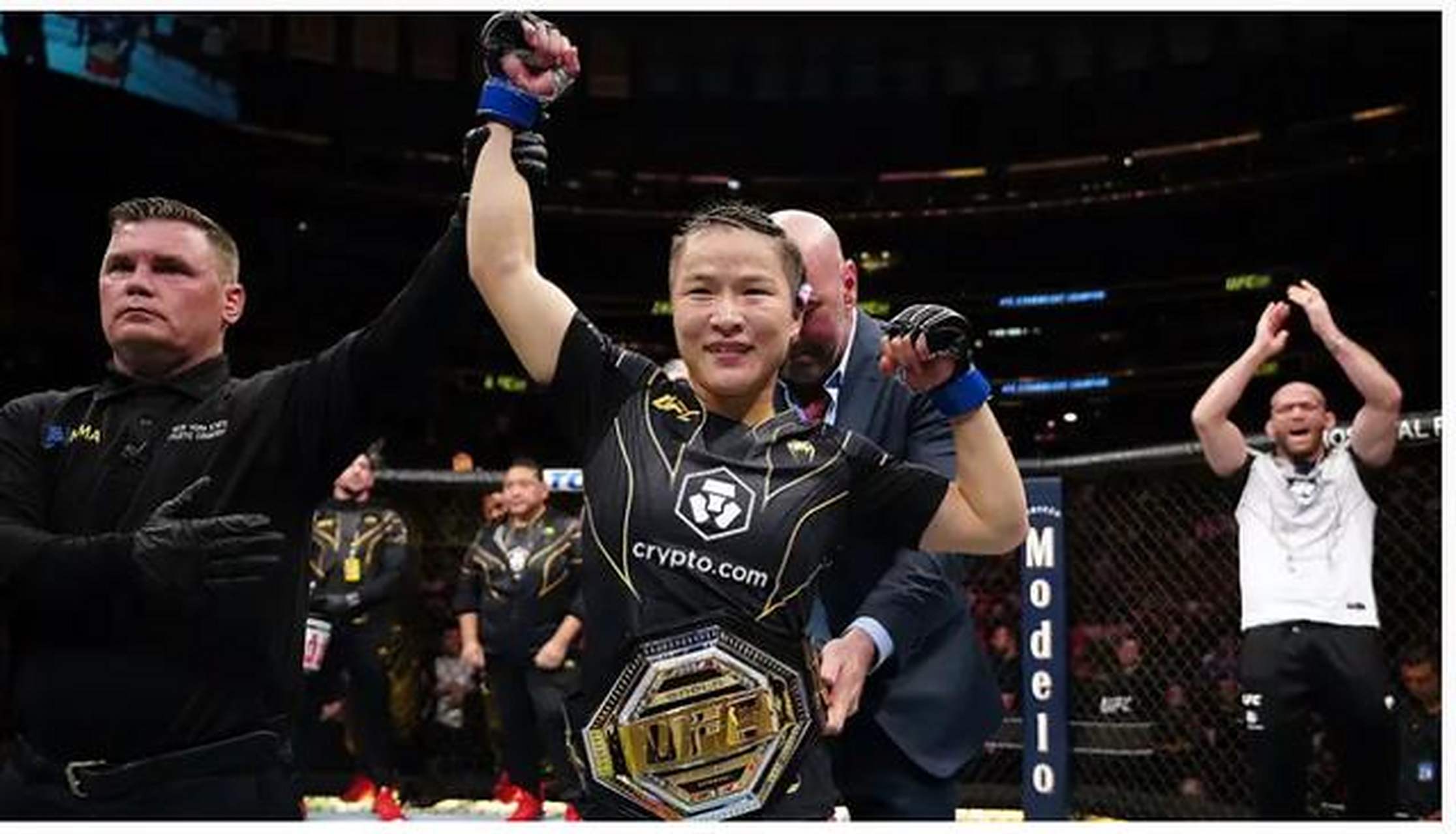 张伟丽成功卫冕金腰带  近日,举行的ufc292比赛中,中国选手张伟丽以