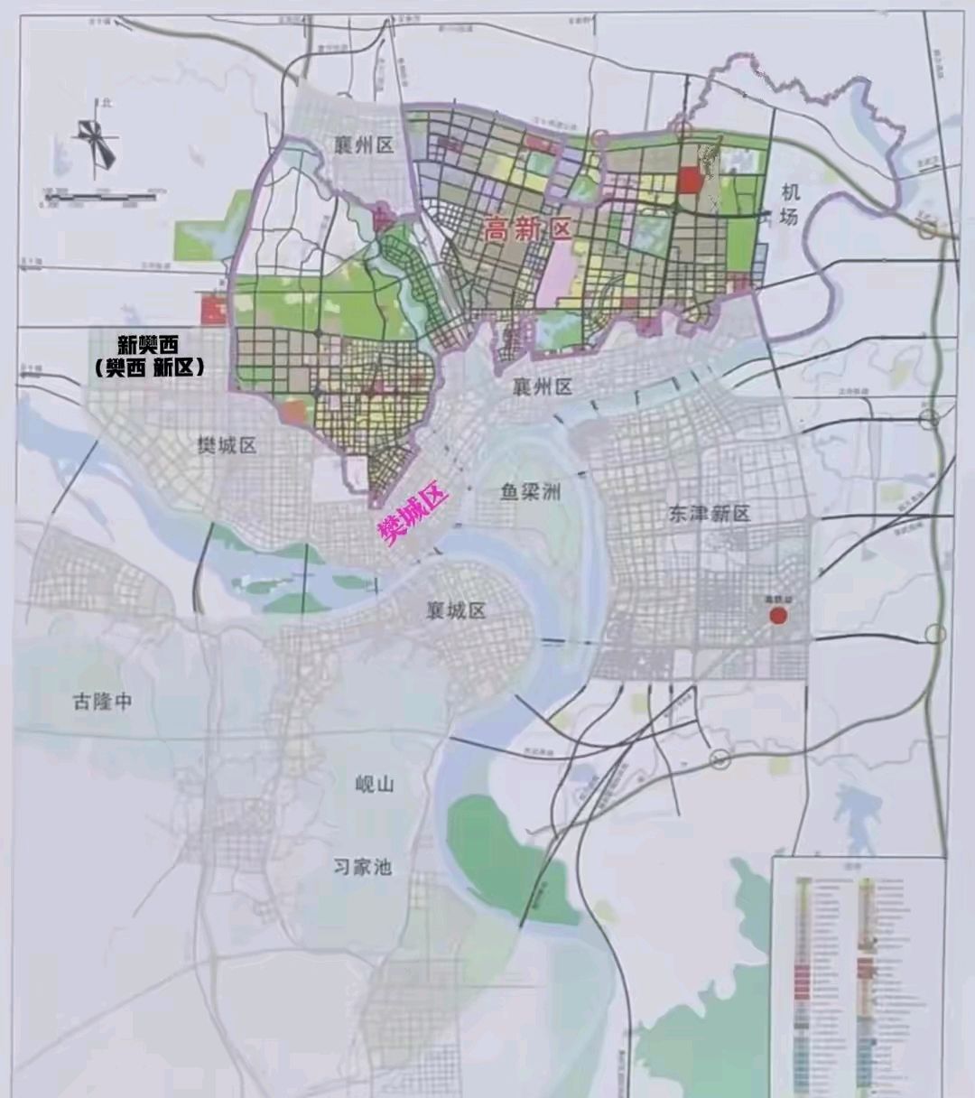 襄阳城乡地图～樊城篇