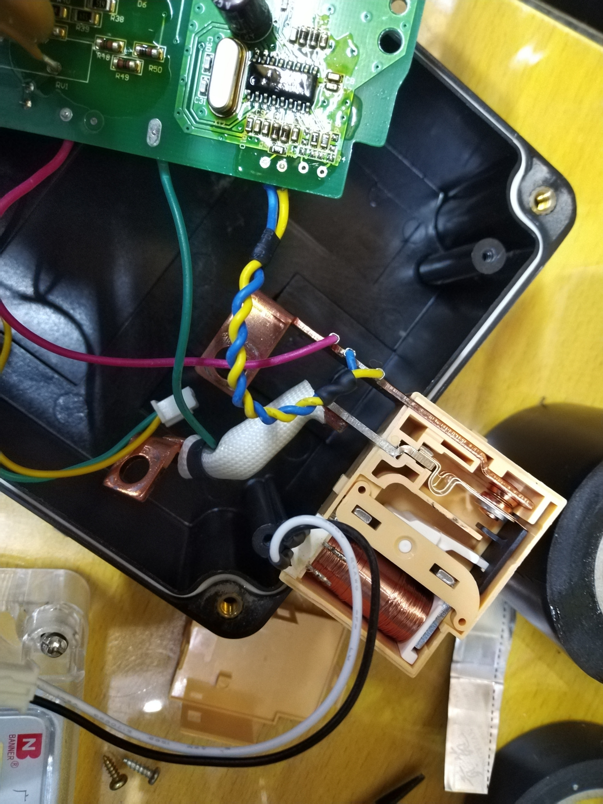 单相载波电子式电能表内部结构图